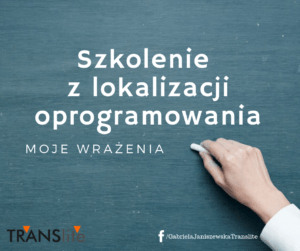 szkolenie lokalizacja oprogramowania